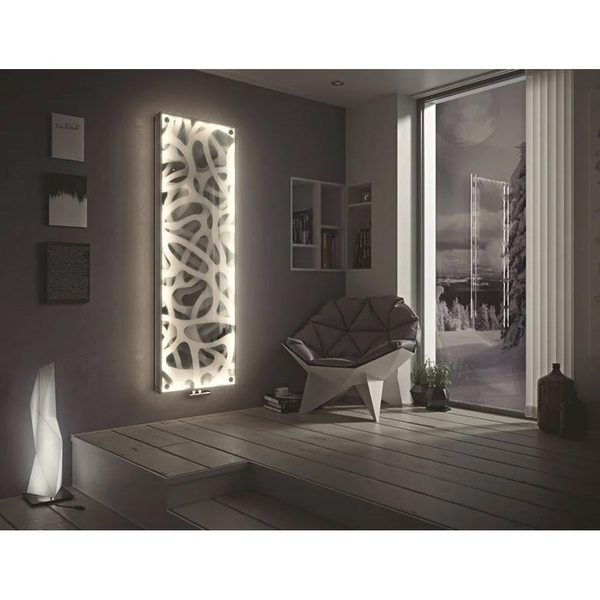 Zdjęcie 1 - Grzejnik dekoracyjny LUXRAD NIAGARA LED 1500x445 690W antracyt (RAL 7016) 