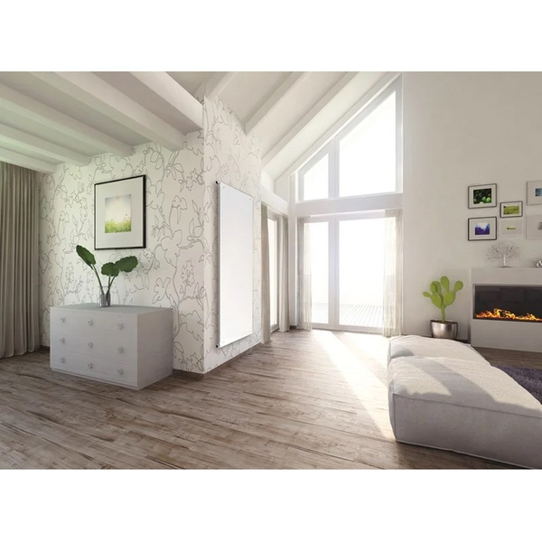 Zdjęcie 1 - Grzejnik dekoracyjny LUXRAD NIAGARA Z OSŁONĄ Z LUSTRA 1500x370 575W biały (RAL 9003)