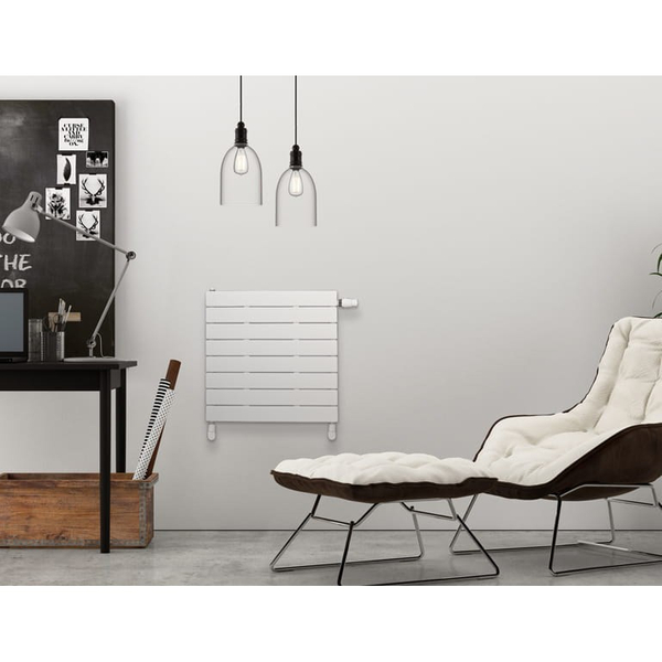 Zdjęcie 1 - Grzejnik dekoracyjny LUXRAD NIAGARA PODWÓJNA POZIOMA Z WKŁ.TERMOST. 295x1500 690W antracyt (RAL 7016) 