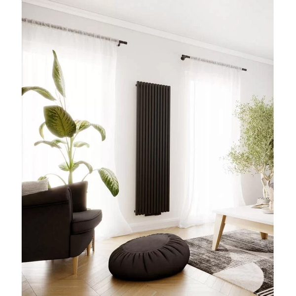 Zdjęcie 1 - Grzejnik dekoracyjny LUXRAD KOBE 600x630 672W antracyt (RAL 7016) 