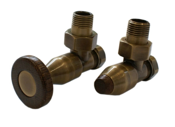 Zdjęcie 1 - Zestaw grzejnikowy M22x1,5 x 16x2 Schlosser Antyczny Mosiądz ze złączką PEX