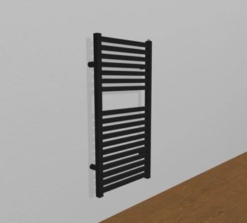 Grzejnik dekoracyjny Irsap QUADRE 1517x530 747W Czarny